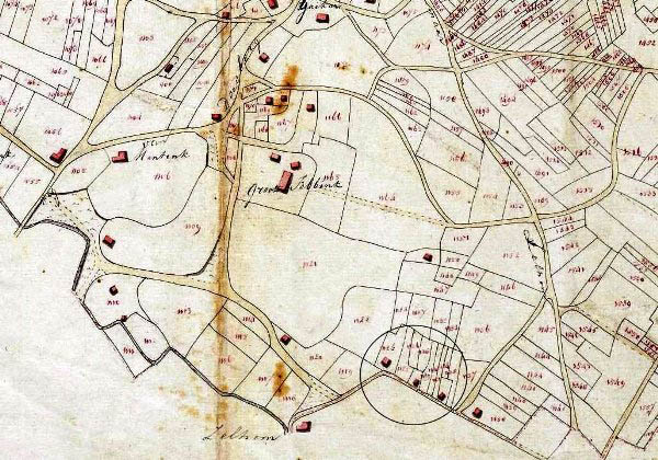 K12 1931 Topografische kaart (huidige locatie)  Bron Kadaster Tijdreis  